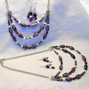 No919 Set of five handmade jewelry pieces for daughter and mom